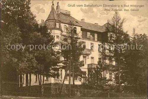 Bad Wildungen Sanatorium Ebersberg Kat. Bad Wildungen