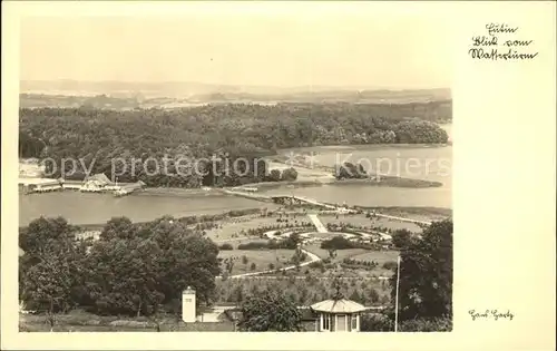 Eutin Panorama Blick vom Wasserturm Holsteinische Schweiz Seenplatte Kat. Eutin