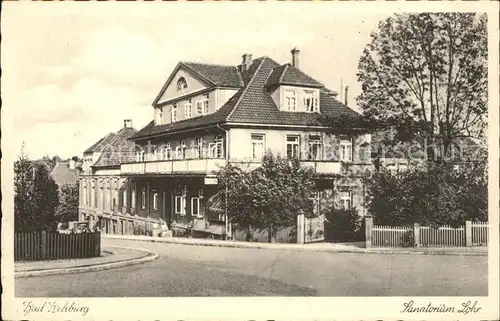 Bad Rehburg Sanatorium Lohr Kat. Rehburg Loccum