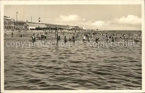 Borkum Nordseebad Suedbad Strand Badespass Nordseeheilbad / Borkum /Leer LKR