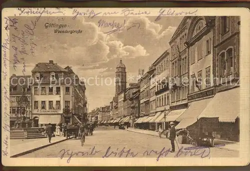 Goettingen Niedersachsen Weenderstrasse Kirchturm Kat. Goettingen