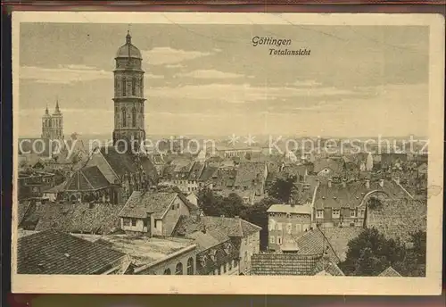 Goettingen Niedersachsen Totalansicht Kirche Kat. Goettingen