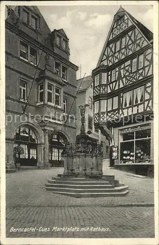 Bernkastel Kues Marktplatz Rathaus Kat. Bernkastel Kues