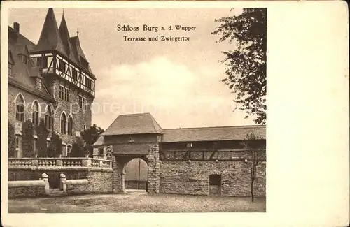 Burg Wupper Terrasse Zwingertor Kat. Solingen