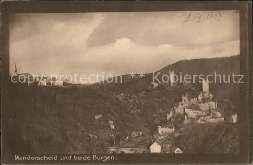 Manderscheid Eifel Burgen Kat. Manderscheid