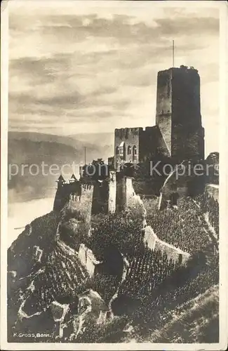 Caub Rhein Burg Gutenfels Kat. Kaub