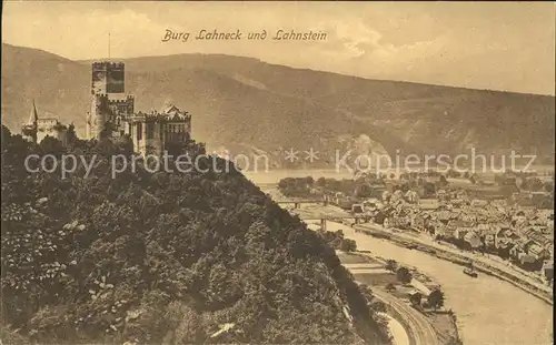 Lahnstein Burg Lahneck Kat. Lahnstein