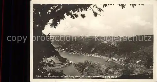 Loreley Lorelei St. Goarshausen Burg Maus Kat. Sankt Goarshausen