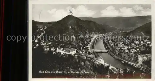 Bad Ems Baederley Concordiaturm Kat. Bad Ems