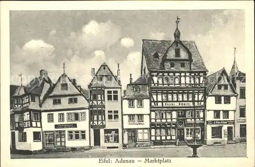 Adenau Eifel Marktplatz Kat. Adenau