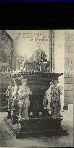 Schleswig Holstein Prechtkenotaph Koenig Friedrich 1. in der Domkirche / Schleswig /Schleswig-Flensburg LKR