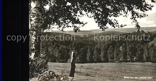 Lindlar Blick von der Holzer Alm Kat. Lindlar