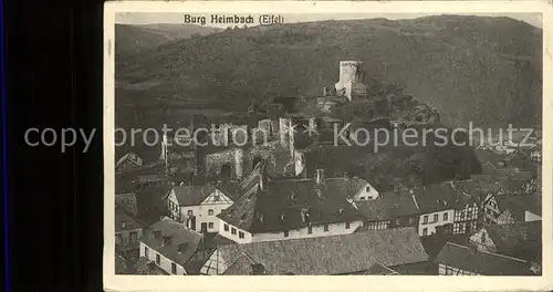 Heimbach Eifel mit Burg Kat. Heimbach