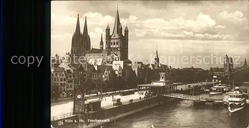 Koeln Rhein Frankenwerft Kat. Koeln