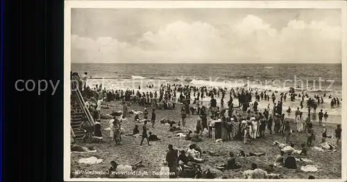 Westerland Sylt Strand  u.Badeleben Kat. Westerland