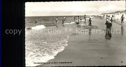 List Sylt Strand  u.Badeleben (Stempel) Kat. List