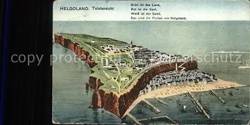 Helgoland Luftaufnahme / Helgoland /Pinneberg LKR