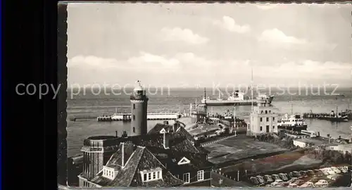 Cuxhaven Nordseebad Blick auf die "Alte Liebe" Kat. Cuxhaven