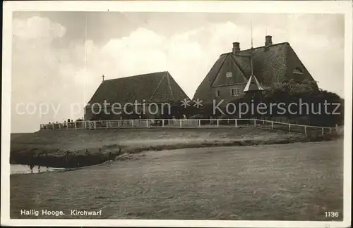 Hallig Hooge Kirchwarf Kat. Hooge