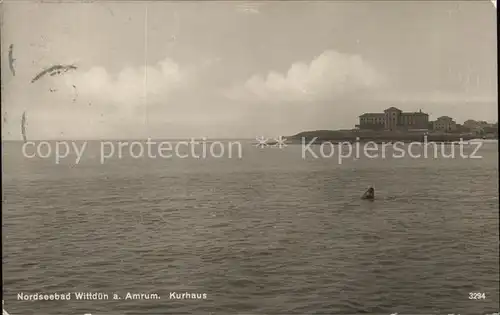 Wittduen Nordseebad Amrum Kurhaus Kat. Wittduen