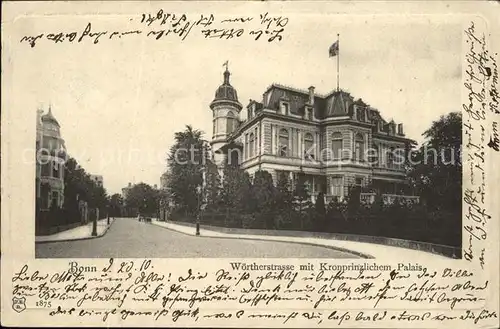 Bonn Rhein Woertherstrasse mit Kronprinzlichem Palais / Bonn /Bonn Stadtkreis