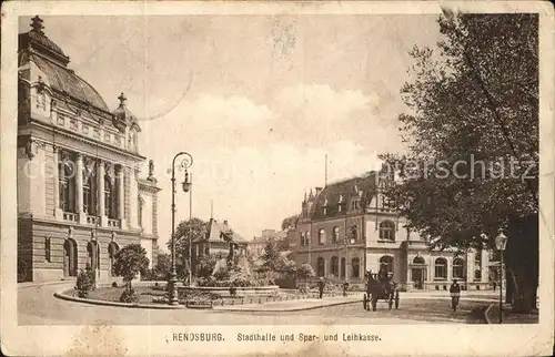 Rendsburg Stadthalle Spar  u.Leihkasse Kat. Rendsburg