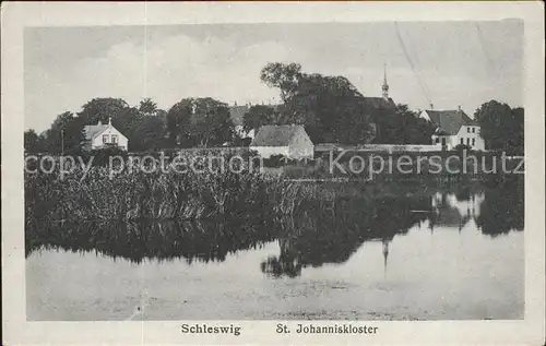 Schleswig Holstein St.Johannisklostedr mit Teich / Schleswig /Schleswig-Flensburg LKR