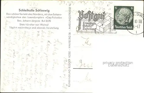 Schleswig Holstein Schleihalle / Schleswig /Schleswig-Flensburg LKR