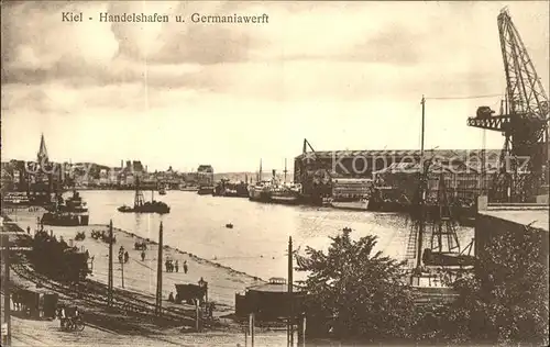 Kiel Handelshafen u.Germaniawerft Kat. Kiel