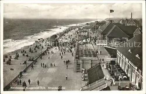 Westerland Sylt Strananlagen Kat. Westerland