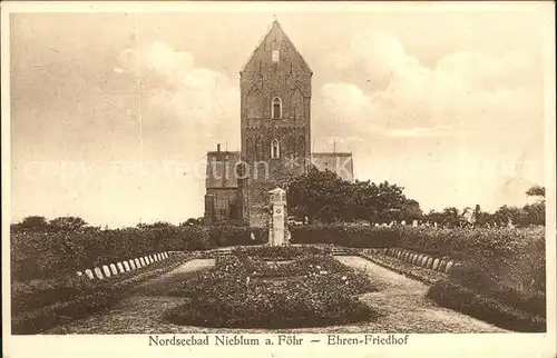 Nieblum Ehrenfriedhof Kat. Nieblum Insel Foehr