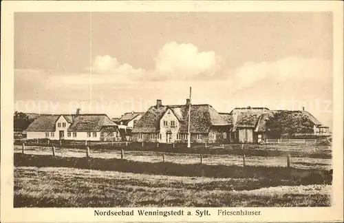 Wenningstedt Sylt Friesenhaeuser Kat. Wenningstedt Braderup (Sylt)