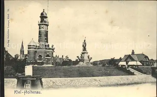 Holtenau Kiel Leuchturm am Strand Kat. Kiel