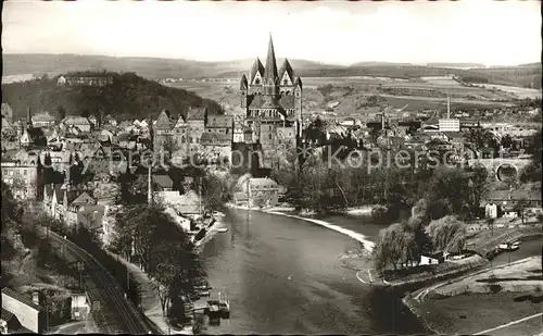 Limburg Lahn Blick von der Autobahn Kat. Limburg a.d. Lahn