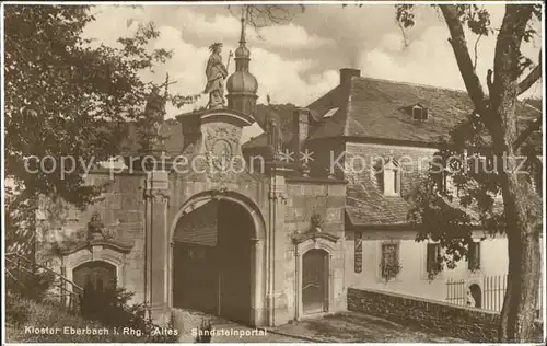 Eltville Rhein Kloster Eberbach mit Sandsteinportal Kat. Eltville am Rhein