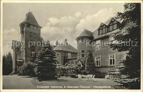 Oberursel Taunus Hauptgebaeude der Kuranstalt Hohemark Kat. Oberursel (Taunus)