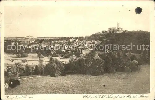 Koenigstein Taunus mit Burgruine Kat. Koenigstein im Taunus