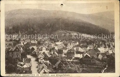 Schmitten Taunus Blick vom Wiegerfelsen Kat. Schmitten