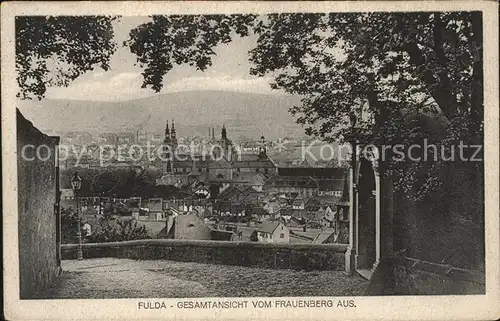 Fulda Blick vom Frauenberg auf die Stadt Kat. Fulda