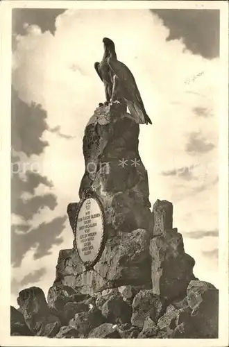 Abtsroda Fliegerdenkmal auf der Wasserkuppe Kat. Poppenhausen (Wasserkuppe)