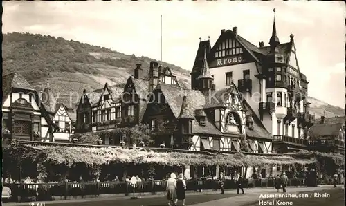 Assmannshausen Hotel Krone / Ruedesheim am Rhein /