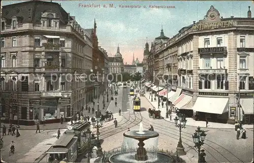 Frankfurt Main Kaiserplatz u.Kaiserstrasse Kat. Frankfurt am Main