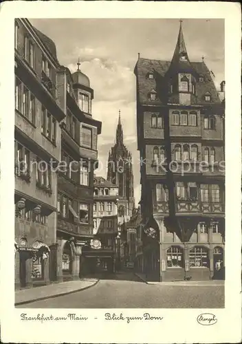 Frankfurt Main Blick zum Dom Kat. Frankfurt am Main