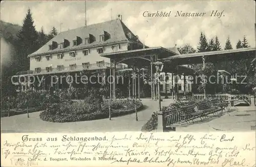 Schlangenbad Taunus Curhotel Nassauer Hof Kat. Schlangenbad