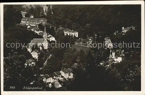 Schlangenbad Taunus Luftaufnahme (Stempel) Kat. Schlangenbad