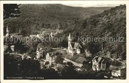 Schlangenbad Taunus Blick vom Osten Kat. Schlangenbad