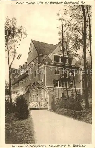 Wiesbaden Kaufmanns Erholungsheime. Chausseehaus Kat. Wiesbaden