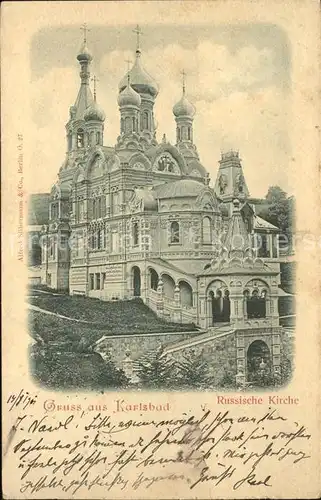 Russische Kirche Kapelle Karlsbad  Kat. Gebaeude