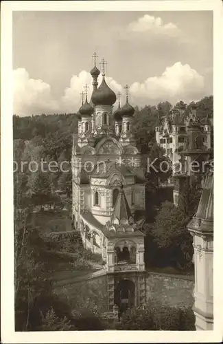 Russische Kirche Kapelle Karlovy Vary Rusky kostel Kat. Gebaeude