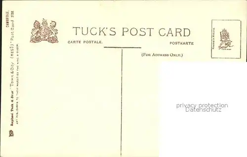 Verlag Tucks Oilette Nr. 2139 Cambridge Trinity Gateway  / Verlage /